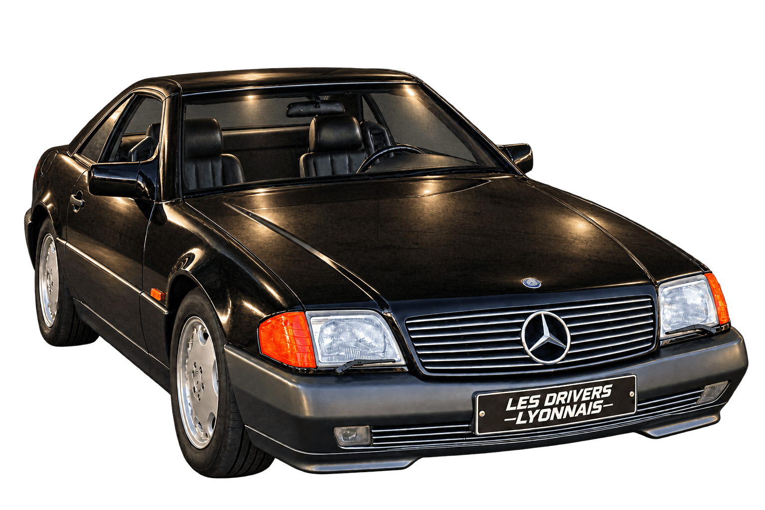 La Mercedes noire des Drivers Lyonnais