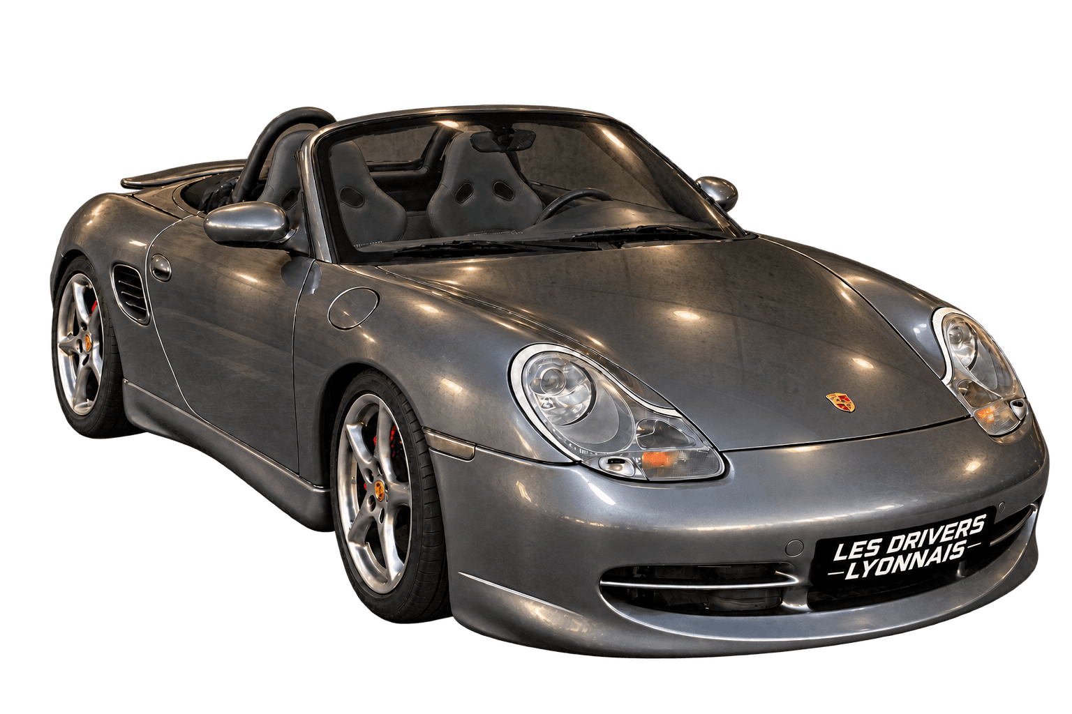 La Porsche grise cabriolet des Drivers Lyonnais